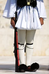 Fotobehang bewaker van het Griekse parlement © Frédéric Prochasson