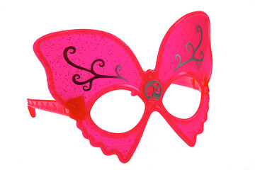 lunette masque de carnaval rose pour enfant