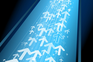 Tech arrows background