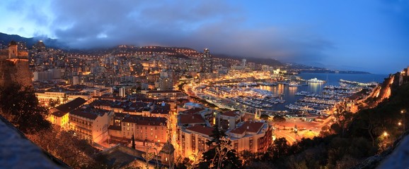Monaco .night panorama