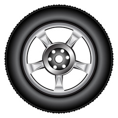 Fototapeta premium alloy wheel tyre