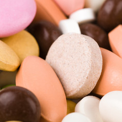 Obraz premium heap of colorful pills