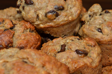 Fresh Delicious Chocolate Chip Muffins