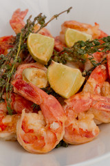 Gambas mit Limonen