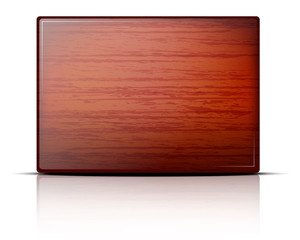 Wood board for your text. Vector illustration.