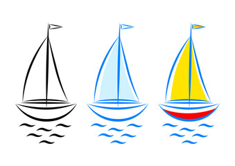 Sailboat icons