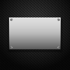 metallic plaque for signage