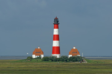 Fototapeta na wymiar Westerhever lighthouse