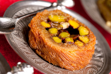 Burma Baklava On Silver Plate