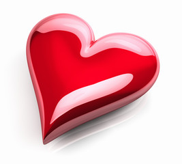 Red Glossy Heart