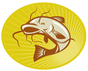 Catfish Jumping Retro