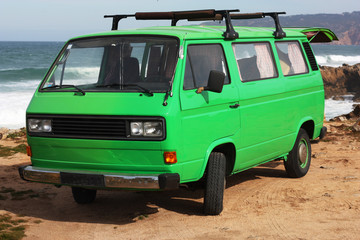 A green van