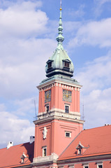 Fototapeta premium Warsaw king palace tower