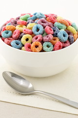 kids delicious and nutritious cereal loops or fruit cereal
