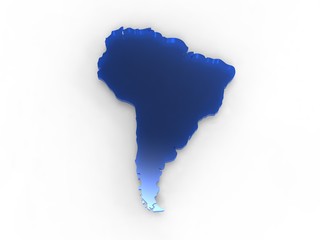 the territory of Africa represented.in blue on white background