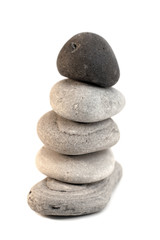 Fototapeta na wymiar galet méditation zen en équilibre