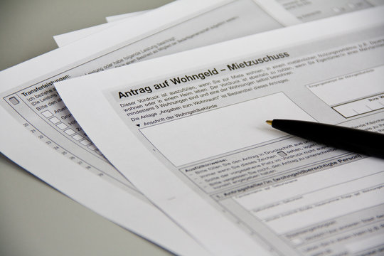 Antrag auf Wohngeld