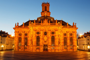 Ludwigskirche blaue Stunde