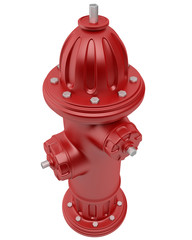 Fototapeta premium Red fire hydrant