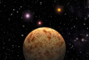 Alien planet exoplanet