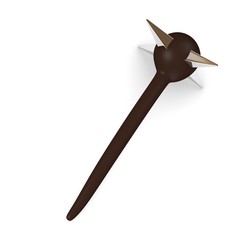 3d render of spiked cudgel