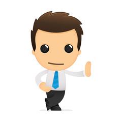funny cartoon office worker
