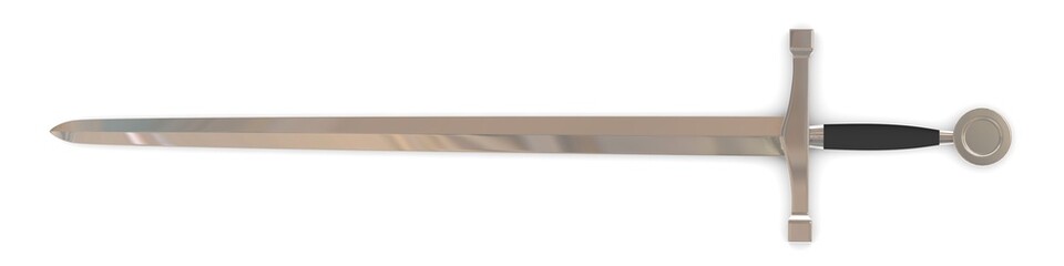 3d render of classic sword
