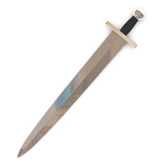 3d render of classic sword