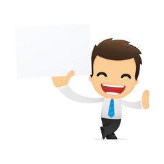 funny cartoon office worker