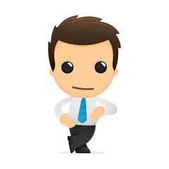 funny cartoon office worker