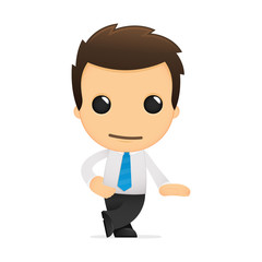 funny cartoon office worker