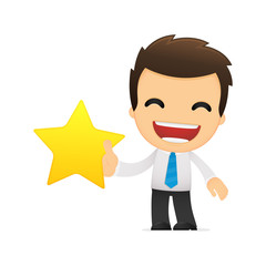 funny cartoon office worker