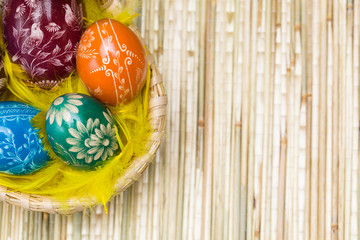 Eggs in Easter Basket