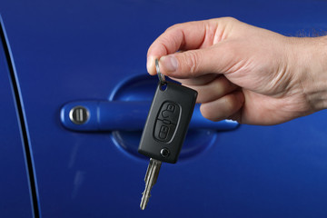 Handing over a car key