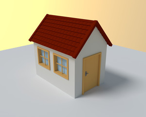 Haus 3 D Sonnig