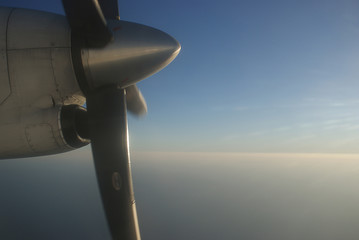 Propeller on turboprop aircraft