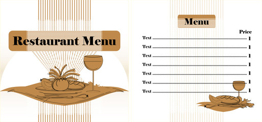 menu restaurant design