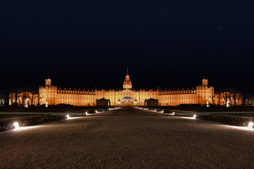 Karlsruhe Schloss bei Nacht