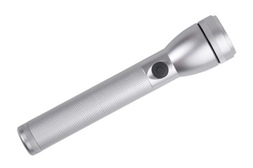 Long aluminum flashlight