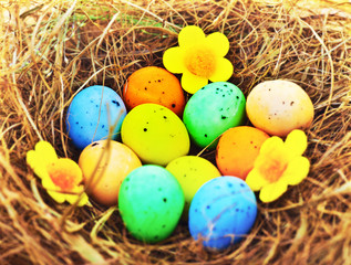 Easter eggs background