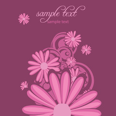 abstract background with flowers