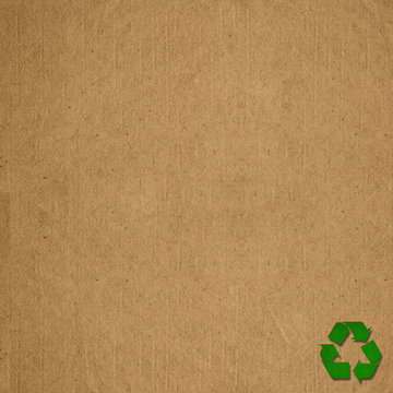 Paper recycled sign on blank grunge paper