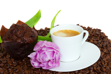 cup of caffee for breakfast