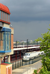 Obraz premium Tren en la estación de Chamartín, Madrid