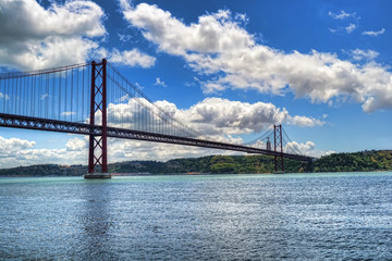 Fototapeta premium 25 de Abril Bridge in Lisbon