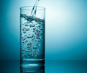 water in glass