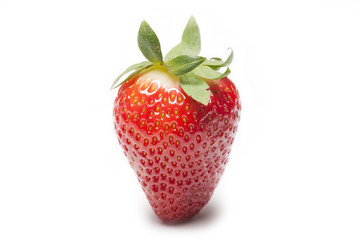 Strawberry on white background