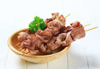 Pork skewers