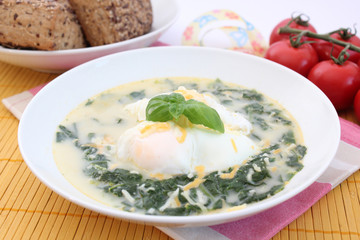 Spinatsuppe