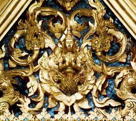Thai art in temple